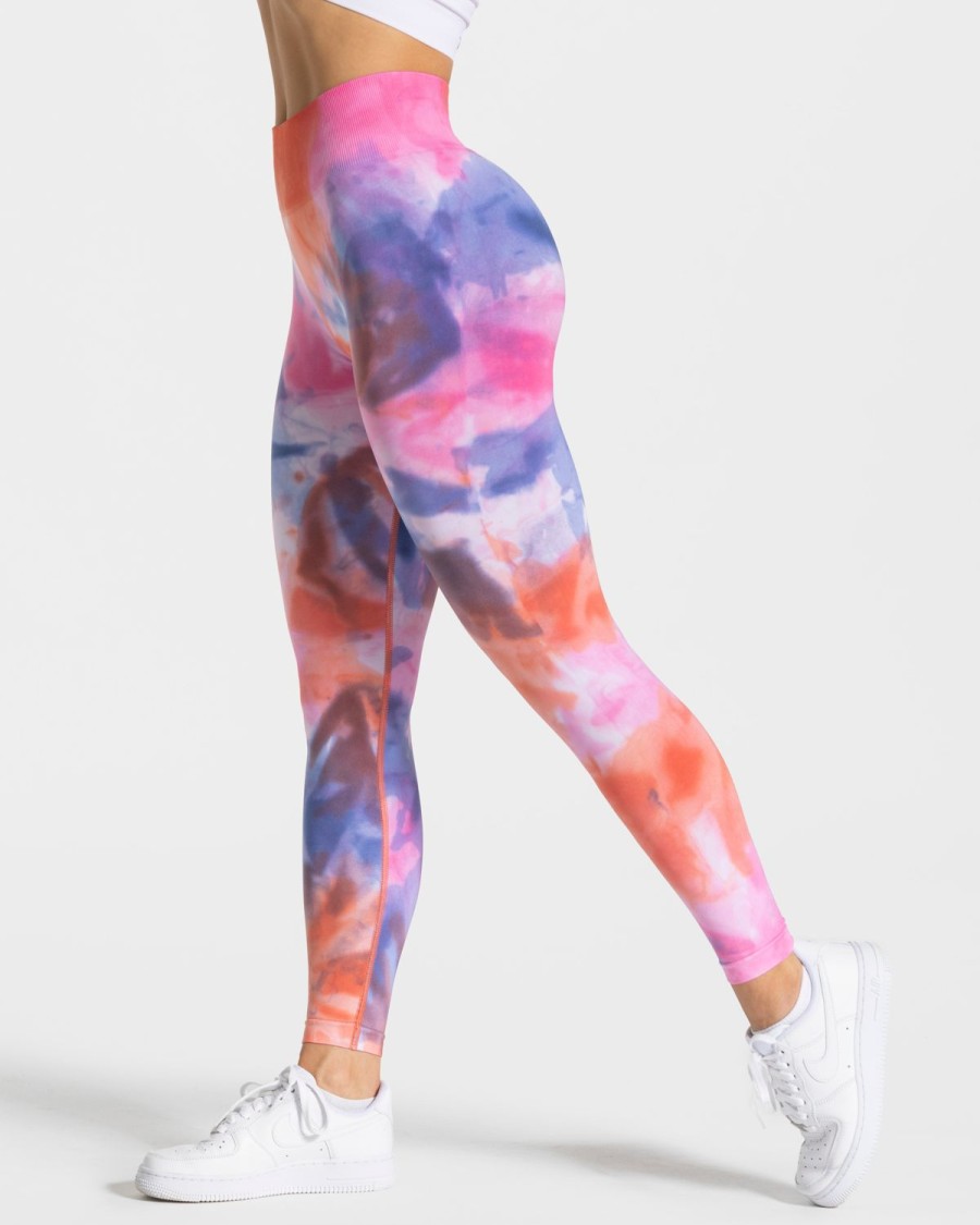 TEVEO Tie Dye Scrunch Leggings " " | Leggings & Hosen