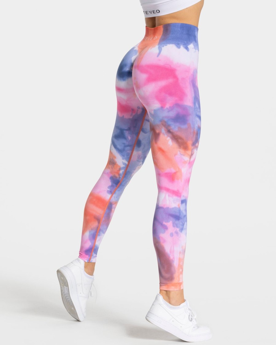 TEVEO Tie Dye Scrunch Leggings " " | Leggings & Hosen